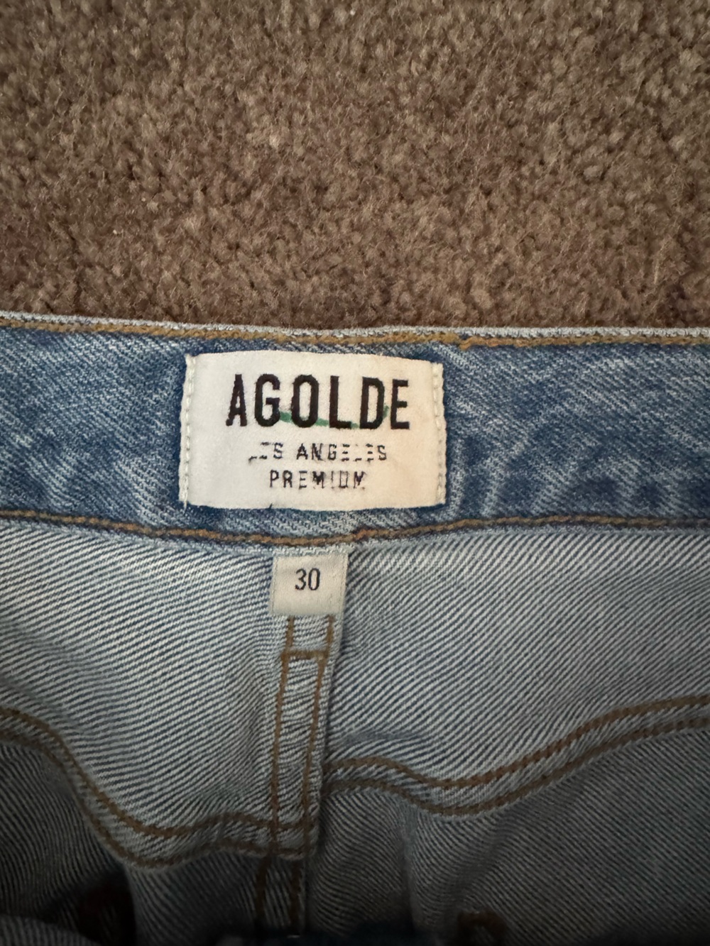 Agolde Remy High Rise Straight Jeans (Color Collision) - Picture 3 of 6